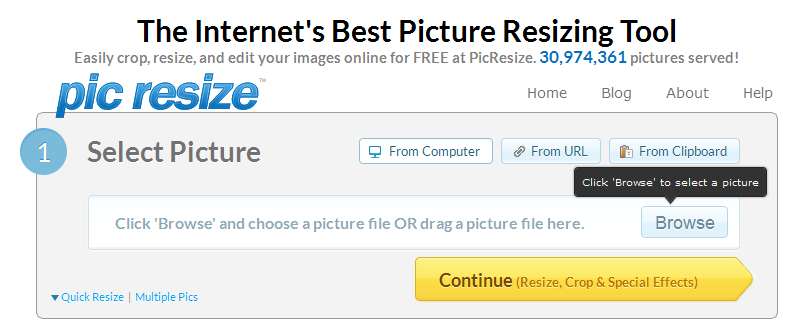 how to resize photos